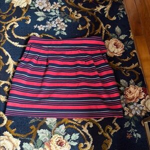 Banana Republic Blue and Red‎  Mini Skirt- worn a bunch but no flaws